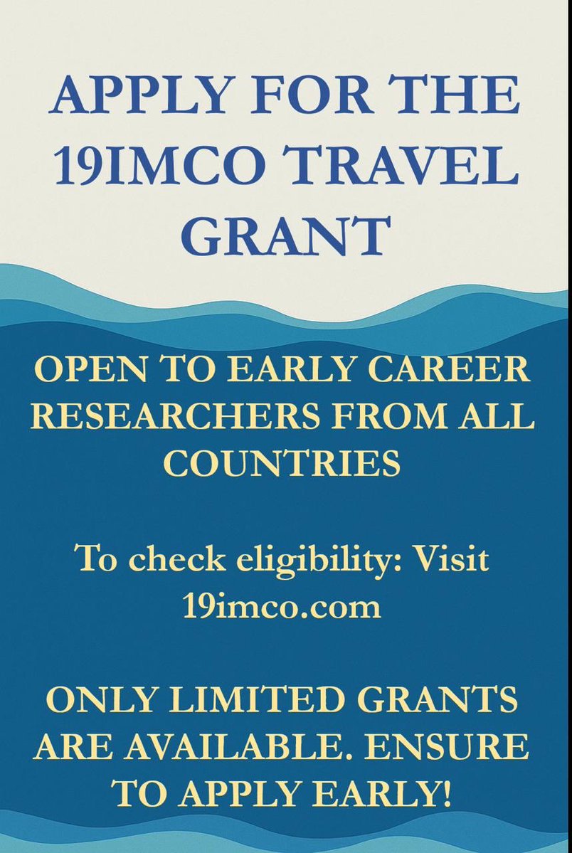 Rajkumari Nikita (@nikita_rk21) on Twitter photo Apply for <a href="/19imco/">19IMCO</a> International Meiofauna Conference Travel grant while it last! The application is open to early career researchers from all countries.
<a href="/WRMarineSpecies/">WoRMS</a> <a href="/UAMNH/">Alabama Museum of Natural History</a> <a href="/DigInverts/">DigInverts</a> <a href="/InvertebratesDC/">NMNH Invert Zoology</a> <a href="/malacologica/">Unitas Malacologica</a>
#meiofauna #benthic #travelgrant Apply for <a href="/19imco/">19IMCO</a> International Meiofauna Conference Travel grant while it last! The application is open to early career researchers from all countries.
<a href="/WRMarineSpecies/">WoRMS</a> <a href="/UAMNH/">Alabama Museum of Natural History</a> <a href="/DigInverts/">DigInverts</a> <a href="/InvertebratesDC/">NMNH Invert Zoology</a> <a href="/malacologica/">Unitas Malacologica</a>
#meiofauna #benthic #travelgrant