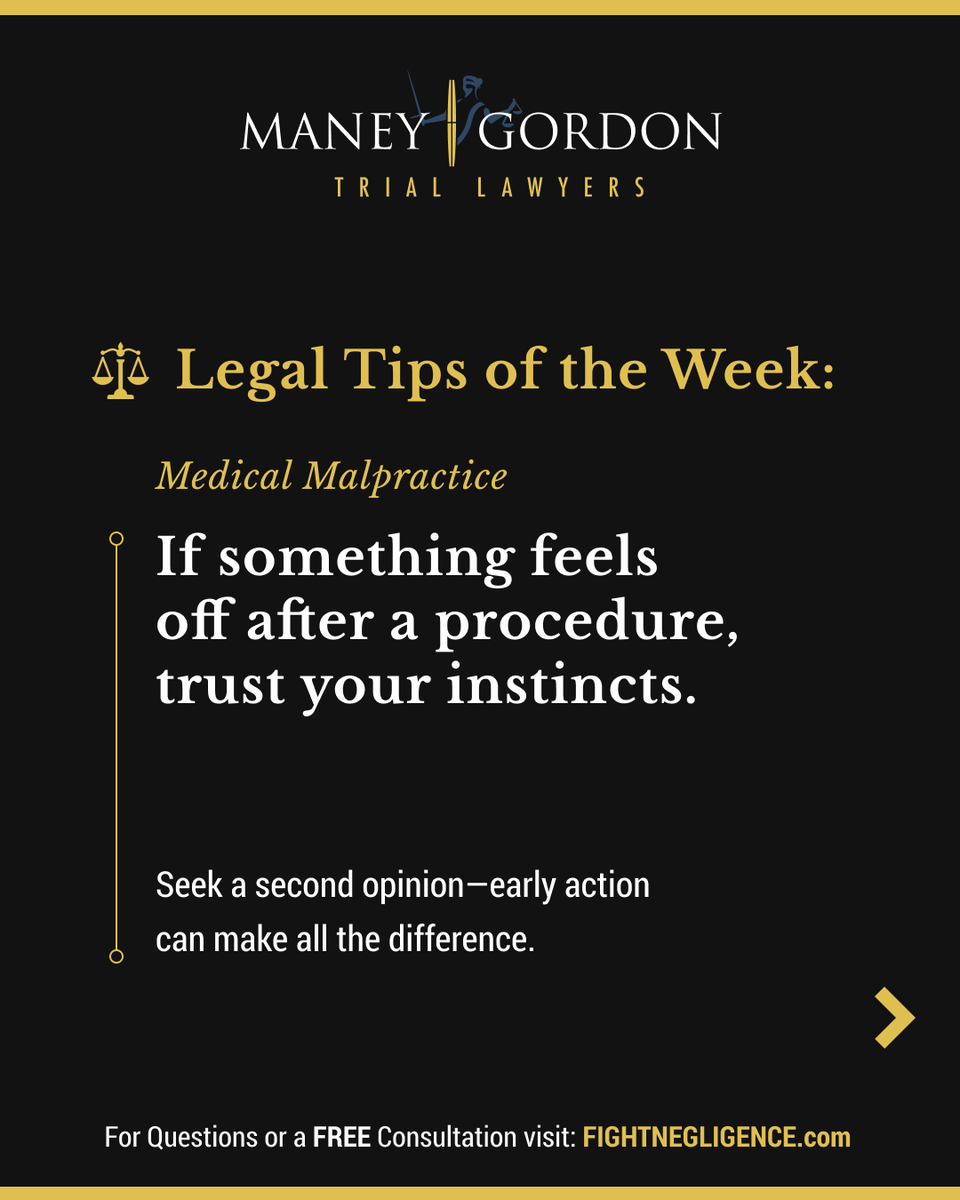 FightNegligence's tweet photo. 🏥 Medical Malpractice Laws are NOT designed to protect patients. Protect yourself with these tips.
.
.
.
.
#medicalmalpractice #malpractice #hospital #maneygordon #maneygordontriallawyers #personalinjury #tampalawyer #fightnegligence #bestlawfirm #superlawyers #bestlawyers https://t.co/GMTrwMkGqA