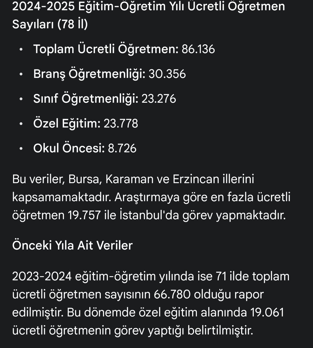 Geçen yıl 23.778 ücretli öğretmen özel eğitim öğretmeni olarak çalışmış. Sadece bu bile özel eğitimde ne kadar büyük bir açık olduğunu göstermeye yeterli...
#OzelEgitime4500Atama