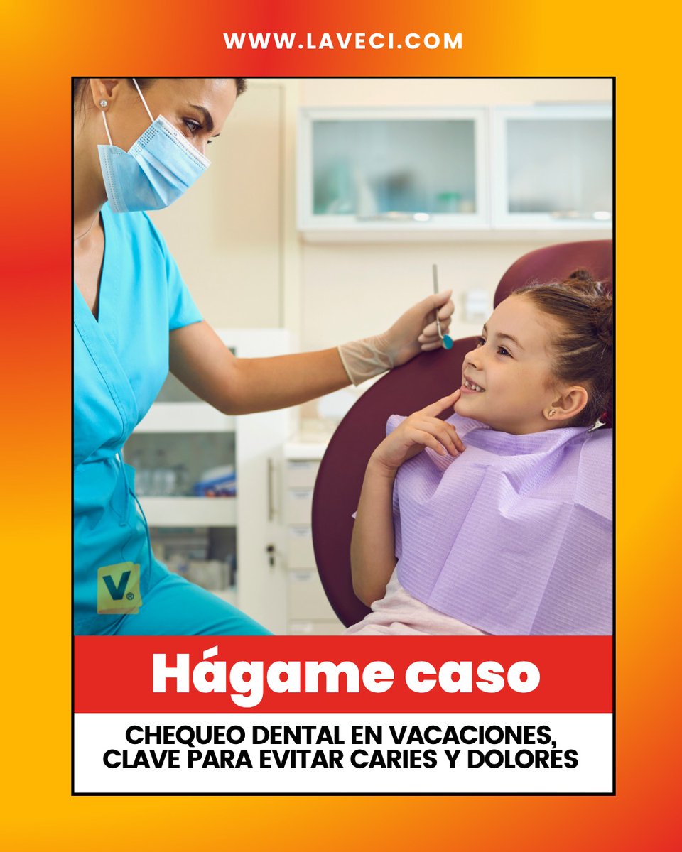 Siete de cada diez niños en Ecuador tienen caries antes de los 12 años. Estas vacaciones, ¡haz un espacio para el chequeo dental! Descubre por qué es tan importante en: f.mtr.cool/zbffgqcgux #LaVeci #Prevención #Familia #SaludBucal