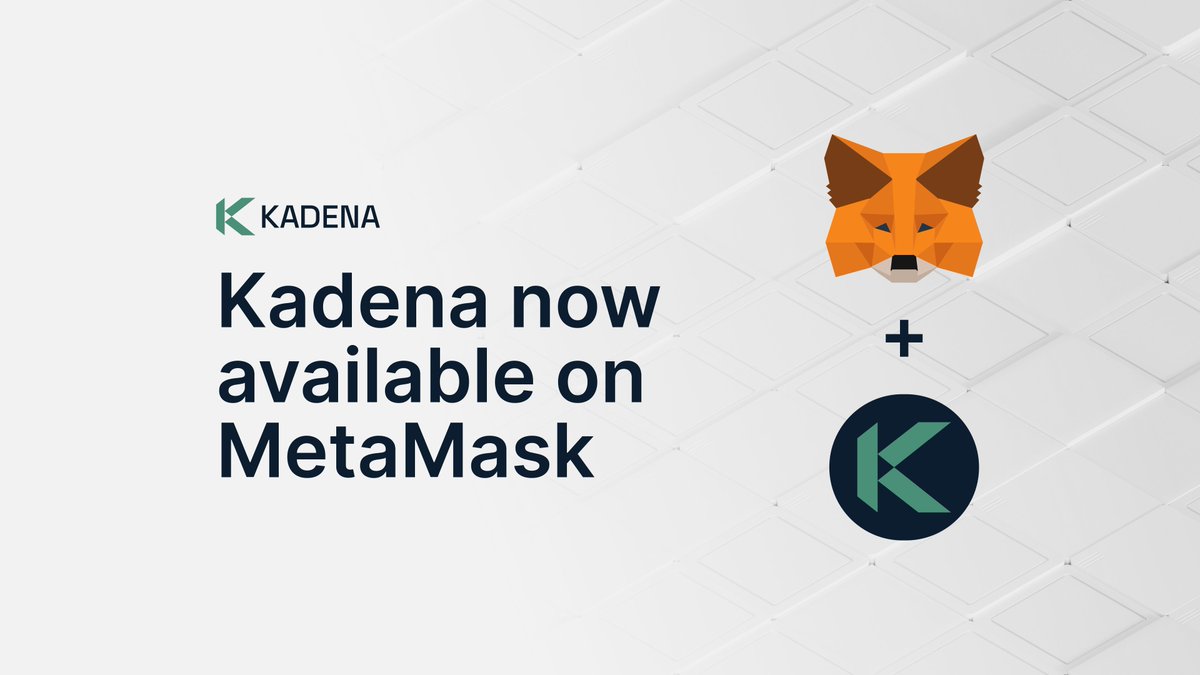Kadena (@kadena_io) on Twitter photo MetaMask Snaps is LIVE for $KDA!
30M+ <a href="/MetaMask/">MetaMask.eth 🦊</a> users now have seamless access to Kadena's scalable, low-cost blockchain!
✅ One seed phrase (uses your MetaMask keys)
🔐 Ledger hardware wallet support
⚡ Optimized transaction fees MetaMask Snaps is LIVE for $KDA!
30M+ <a href="/MetaMask/">MetaMask.eth 🦊</a> users now have seamless access to Kadena's scalable, low-cost blockchain!
✅ One seed phrase (uses your MetaMask keys)
🔐 Ledger hardware wallet support
⚡ Optimized transaction fees