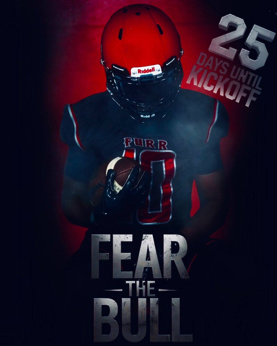 Furr Football (@furrfootball) on Twitter photo 25 Days until Brahman Football Returns 😤
#FearTheBull
#TheStandard
#ProtectTheBrand
<a href="/Coach_QuestHuff/">Marqueston “Quest” Huff</a> <a href="/CoachJ_Johnson/">Coach Johnson</a> <a href="/_coachjeffe13/">Koach Jefferson</a> <a href="/CoachJayyRedd/">Coach JayyRedd</a> <a href="/CoachJHughes1/">Coach Hughes</a> <a href="/CoachA1Jones/">Courtney Jones</a> <a href="/FurrHS/">Furr High School</a> 25 Days until Brahman Football Returns 😤
#FearTheBull
#TheStandard
#ProtectTheBrand
<a href="/Coach_QuestHuff/">Marqueston “Quest” Huff</a> <a href="/CoachJ_Johnson/">Coach Johnson</a> <a href="/_coachjeffe13/">Koach Jefferson</a> <a href="/CoachJayyRedd/">Coach JayyRedd</a> <a href="/CoachJHughes1/">Coach Hughes</a> <a href="/CoachA1Jones/">Courtney Jones</a> <a href="/FurrHS/">Furr High School</a>