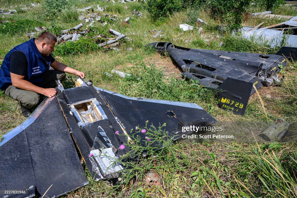 #Харьков, 30/07/25: российско-иранский БПЛА-камикадзе с номером "Ы6729"
gettyimages.com/detail/news-ph… #дроноцид