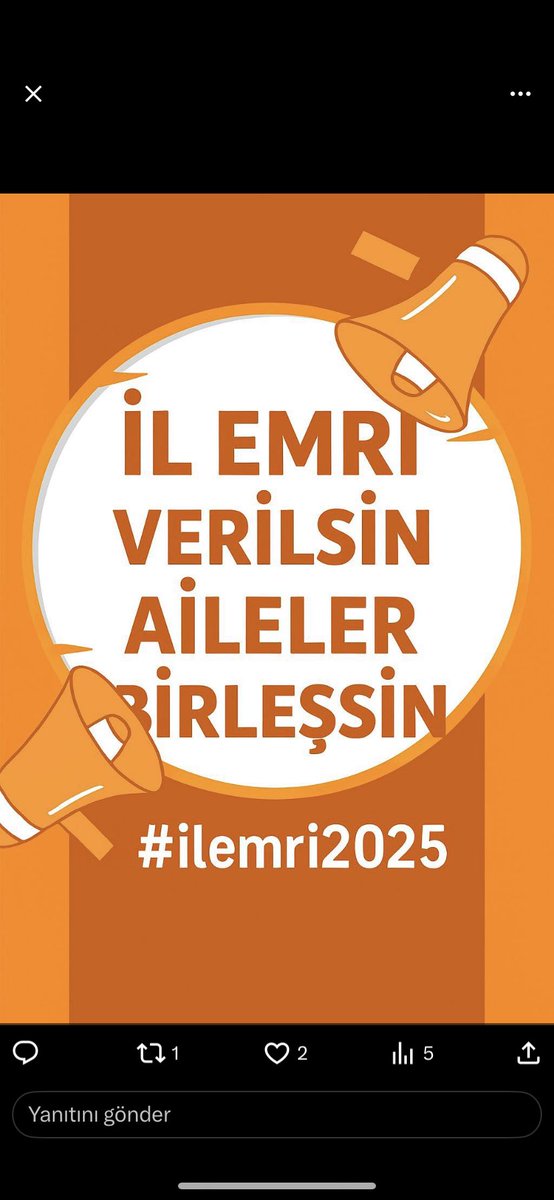 <a href="/Yusuf__Tekin/">Yusuf Tekin</a> #MebÖğretmeneİlEmri
İl emri bekliyoruz bakanım 

<a href="/RTErdogan/">Recep Tayyip Erdoğan</a>  <a href="/Yusuf__Tekin/">Yusuf Tekin</a> <a href="/_aliyalcin_/">Ali YALÇIN</a>  <a href="/cftcblnt/">Bülent ÇİFTCİ</a> <a href="/oguzozat/">Oğuz ÖZAT</a> <a href="/edipuzen/">Edip Üzen</a> <a href="/TalipGeylan06/">Talip Geylan</a> <a href="/talatyavuz29/">Talat YAVUZ</a>