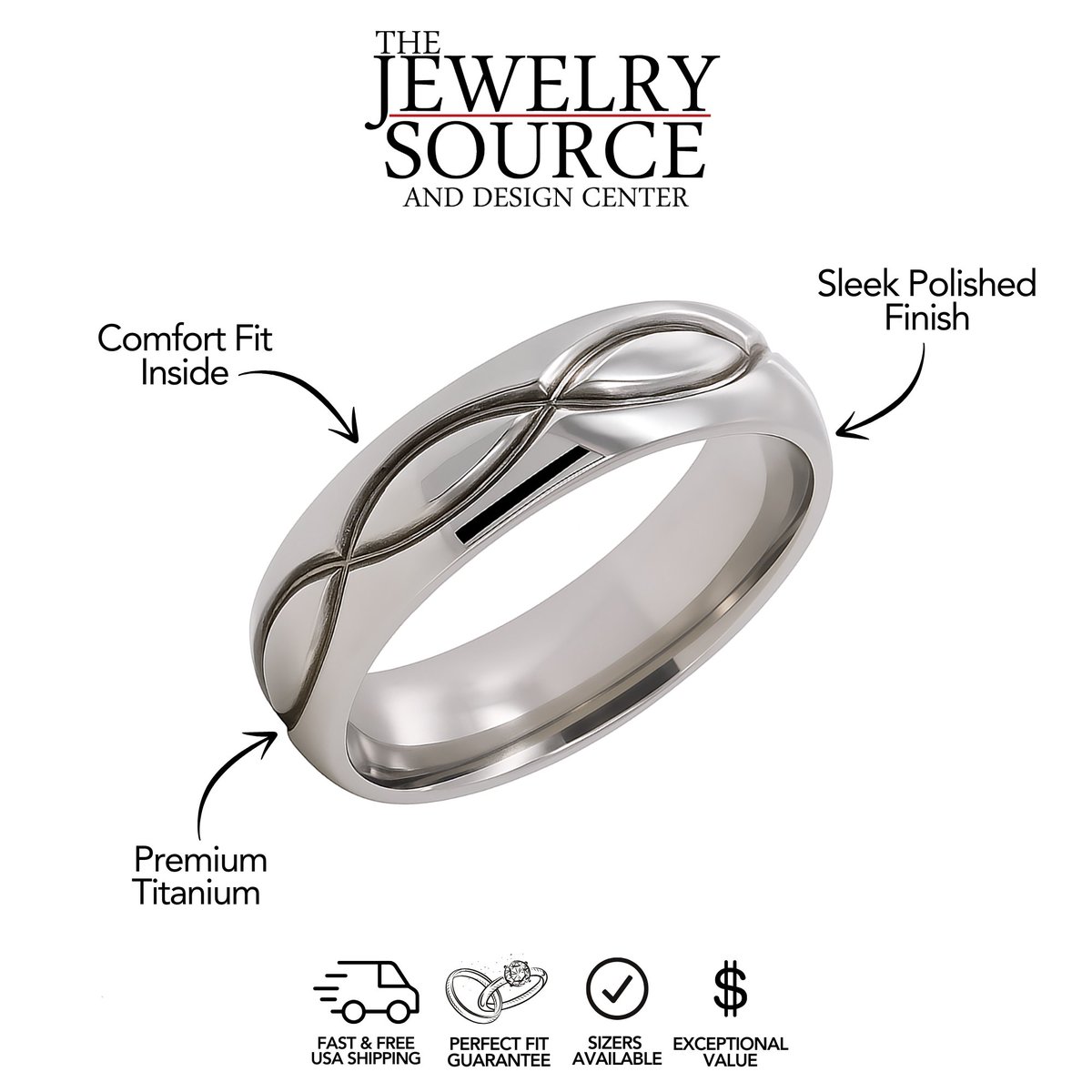 the_jewelry_src's tweet image. Titanium infinity ring — 6mm, polished, and handcrafted in the USA.

Comfort fit. Built for forever.

🛒 amazon.com/dp/B0FK7S53MH

#InfinityRing #TitaniumBand #MensRings #WomensWeddingBand #AmazonFinds #TheJewelrySource