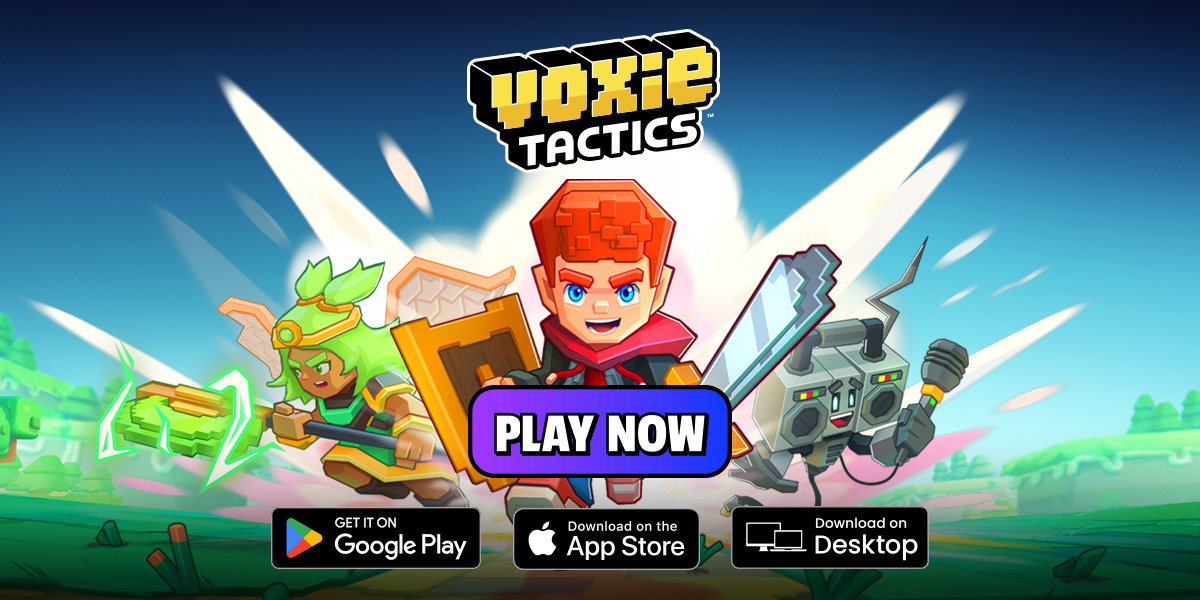 VOXIE TACTICS IS NOW ON MOBILE! 📲

After years of development, intense PvP battles, and lore-building, Voxie Tactics is NOW available on the iOS App Store and Google Play Stores!

📲 Check out our major announcement here! voxies.io/news/news-deta…