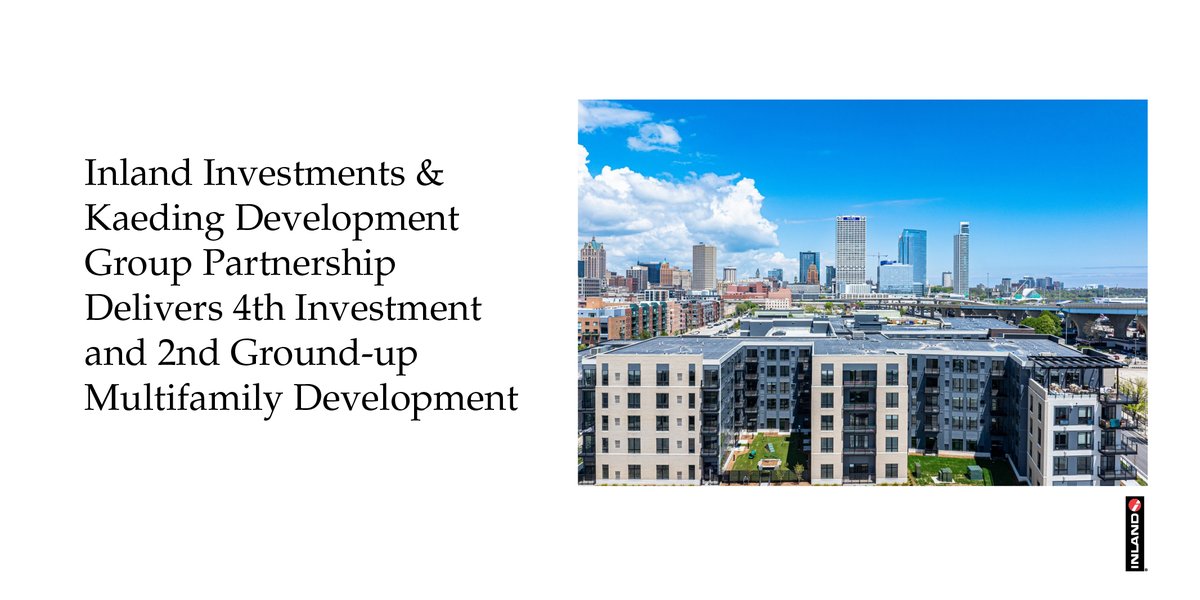 Inland Group (@inlandgroup) on Twitter photo #ICYMI: Inland Investments’ recent delivery of a Class-A Milwaukee multifamily property marks the 4th investment & 2nd ground-up multifamily development of which Inland Investments has partnered with Kaeding Development Group. <a href="/REBusiness/">France Media, Inc.</a> has more details: tinyurl.com/3y9hkfdu #ICYMI: Inland Investments’ recent delivery of a Class-A Milwaukee multifamily property marks the 4th investment & 2nd ground-up multifamily development of which Inland Investments has partnered with Kaeding Development Group. <a href="/REBusiness/">France Media, Inc.</a> has more details: tinyurl.com/3y9hkfdu