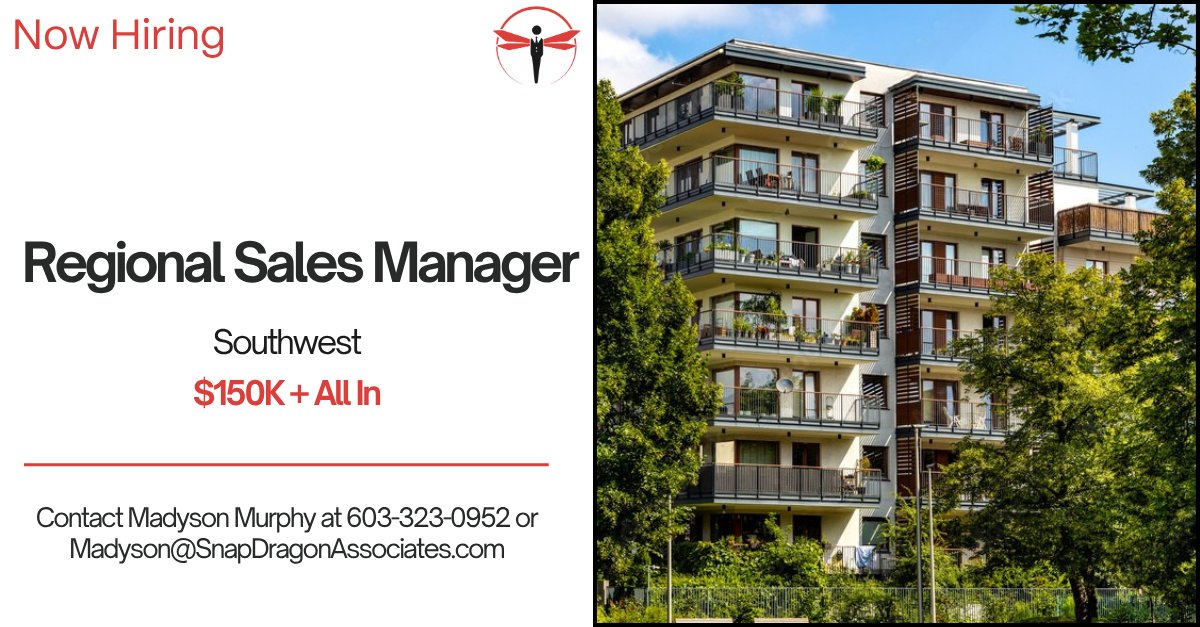 📣Hiring a Regional Sales Manager for a top building materials distributor in the multi-family housing market.

• $110K+ base
• Fast-growing territory + strong pipeline

🔗Full detail, and apply directly: ow.ly/MJym50WAa87

#sales #buildingmaterials #hiring
