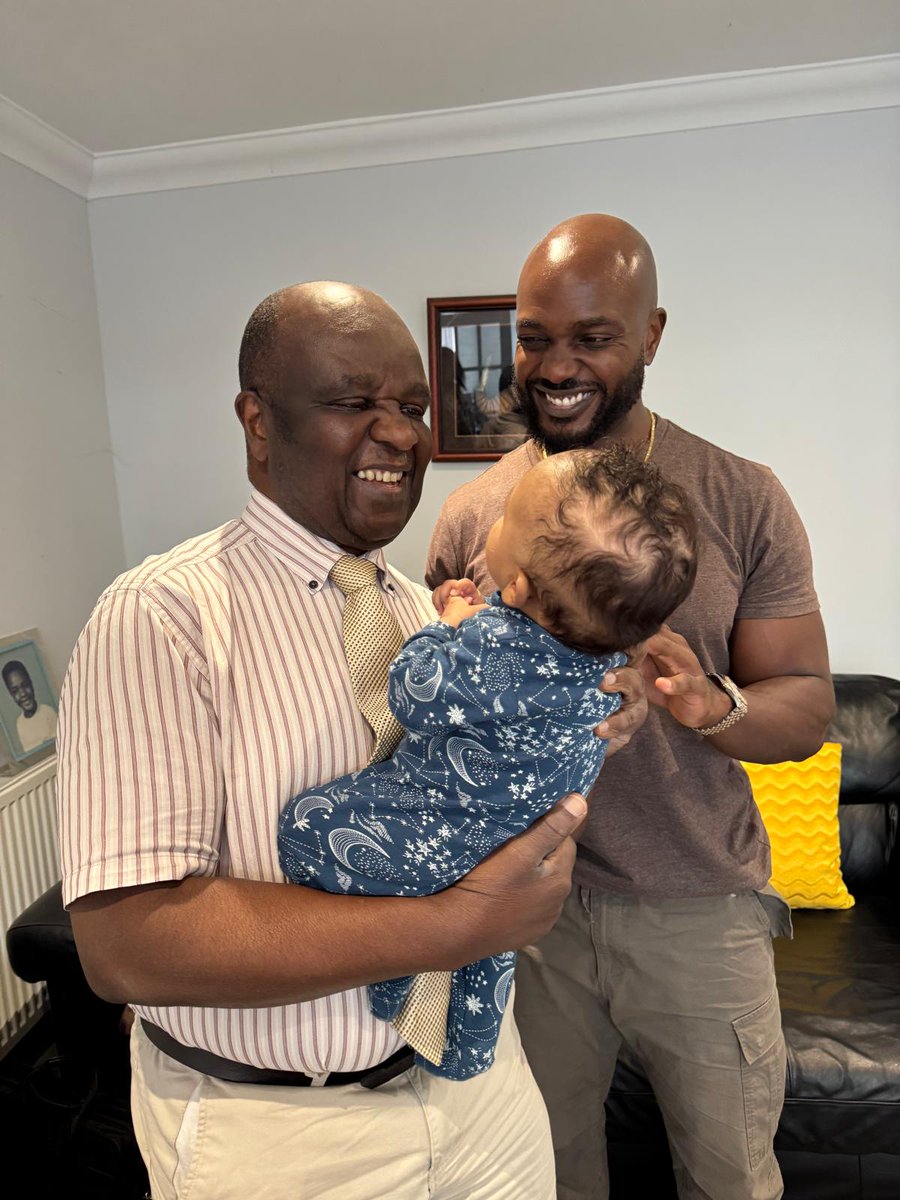My dad meeting my son for the first time. 🙏🏾