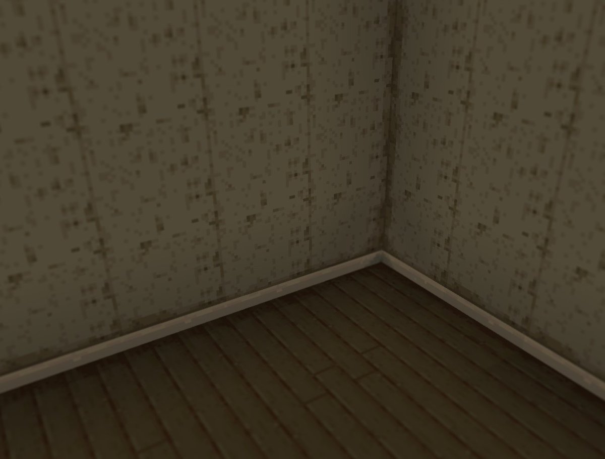 Texturing continues! I think I'm capturing that Silent Hill 1/PS1 horror vibe.