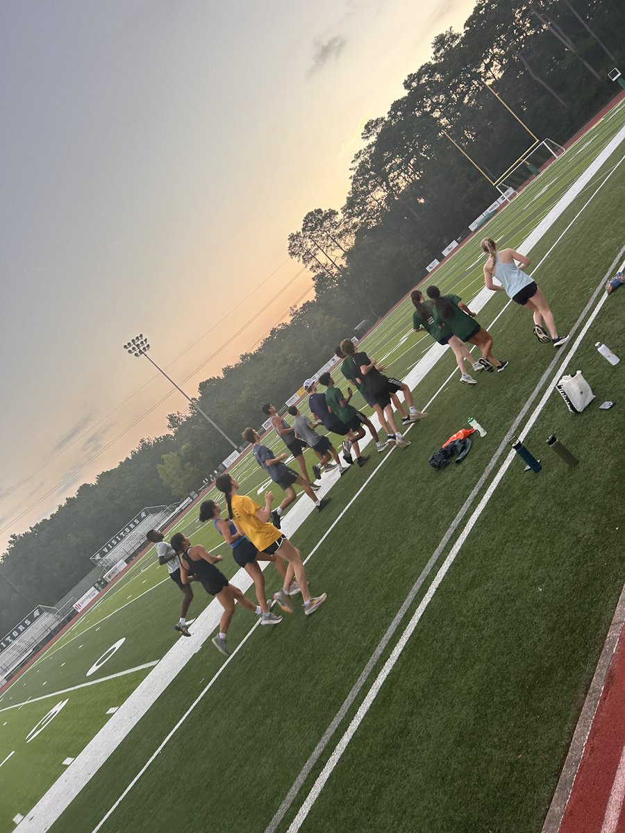 After a long summer and missing many due to family vacations, it was awesome to have the whole team together this morning for practice.  <a href="/twcasports/">Woodlands Christian</a>
