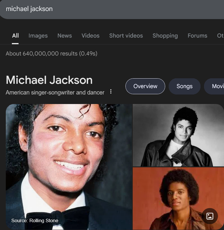 Now that's a much better photo of Michael to use then what we had