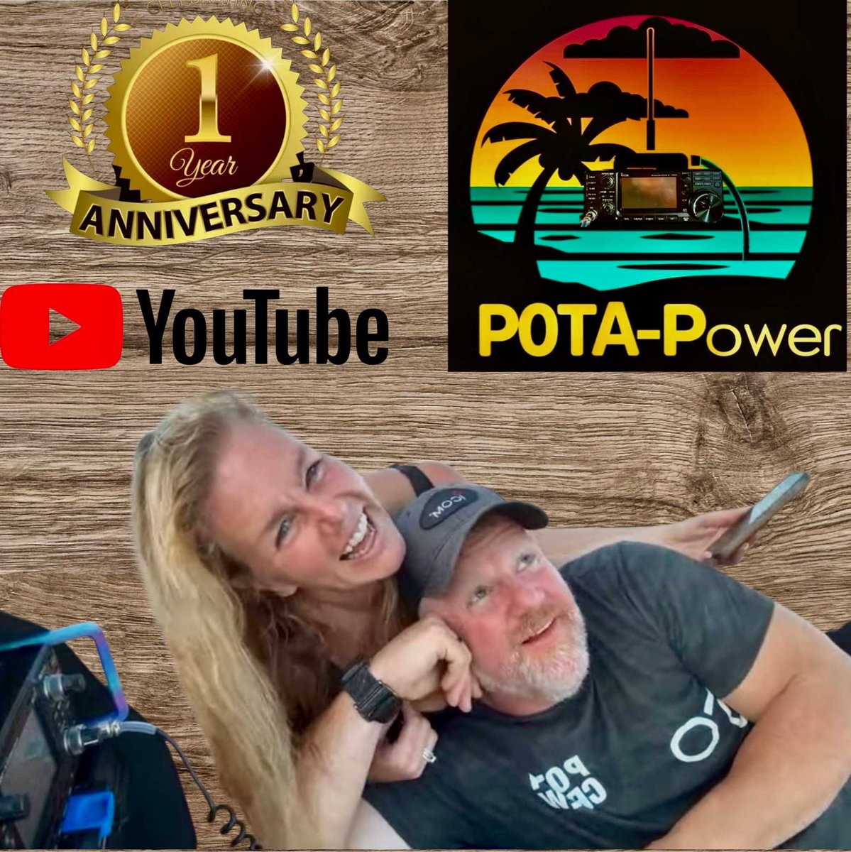 We are LIVE tonight at 7pmCST.
The YouTube link will be posted later.

Tonight we welcome Julie and Vaugh from POTA-Power. They are celebrating One Year! 🎉

Join us in the festivities. 🥳