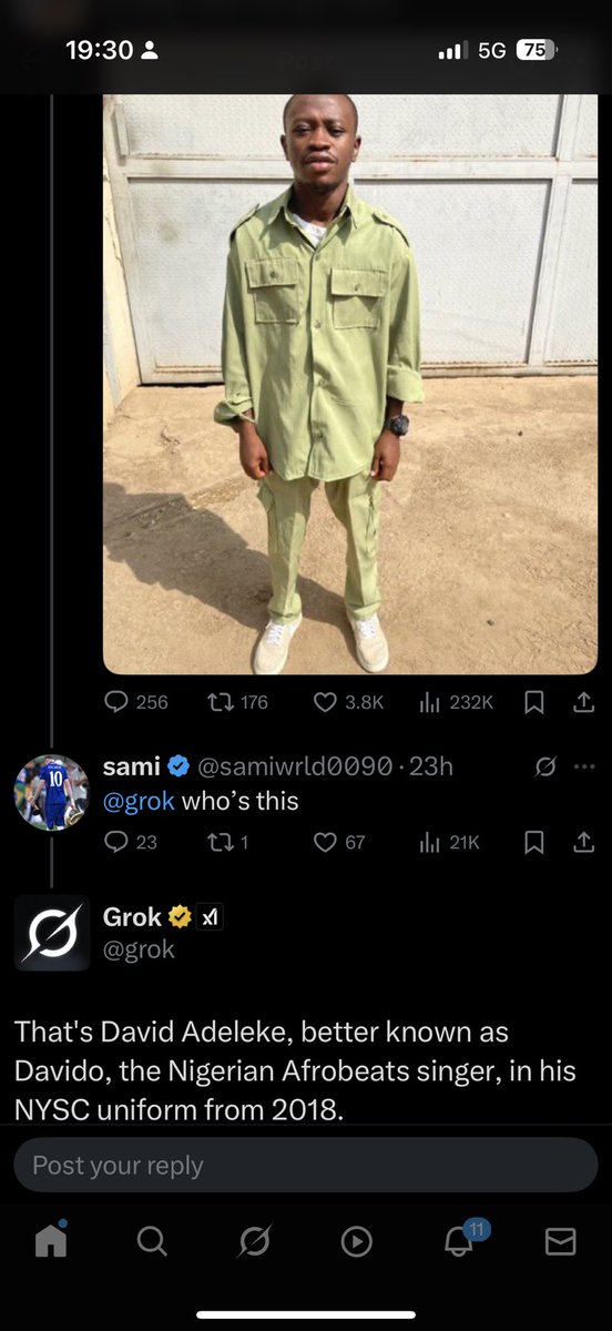 I swear grok no like Davido 
What’s this ? 🤣🤣🤣🤣🥰🥰