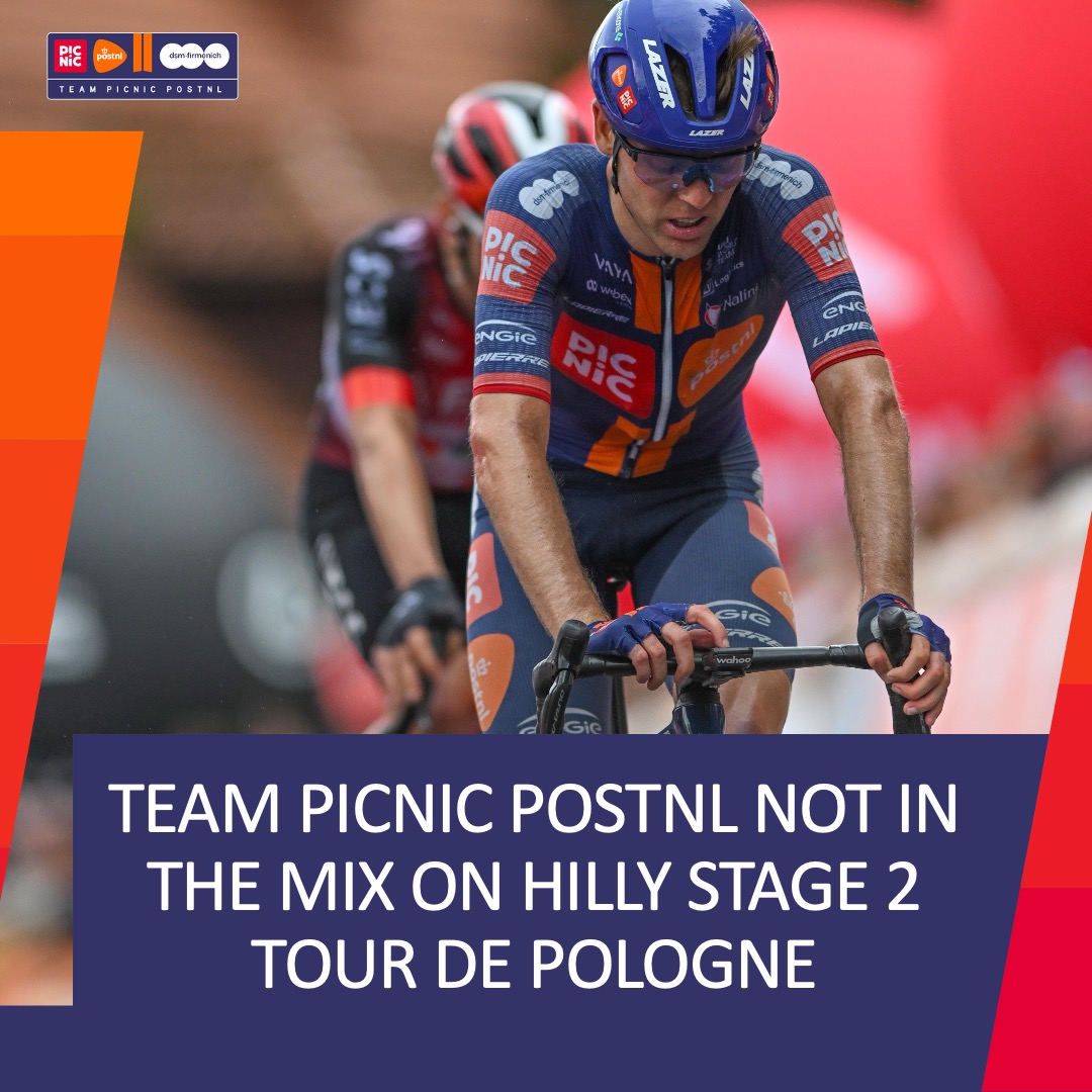 💬"Max didn’t have his best day and had to let go on the last climb a bit earlier than hoped. We’ll refocus now and look for new opportunities to climb back in the GC.” – Rudi Kemna

Get our report on the hilly second stage of #TourdePologne 👇

🇬🇧🔗 teampicnicpostnl.com/tour-de-pologn…
🇳🇱🔗