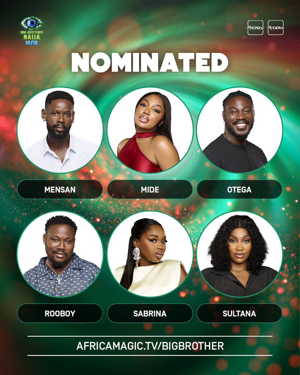 BBNaija's tweet photo. Is your fave staying or leaving this Sunday?😬

Vote here:

Web &amp; Mobile: https://t.co/wEw09BFYcc: https://t.co/NdMoGZH1BW: https://t.co/mtGmSgKQRv

#BBNaija https://t.co/qtTmOuk3S3
