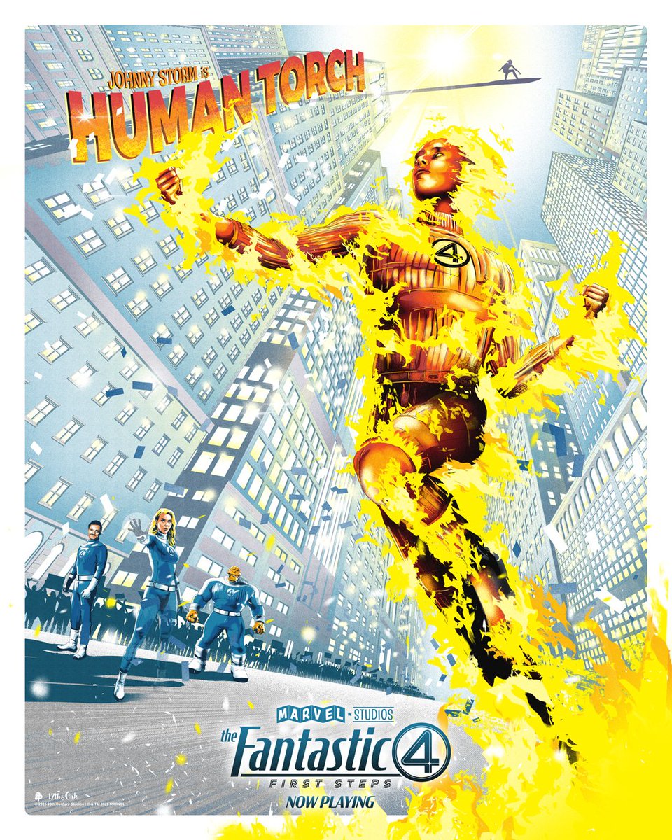 Johnny Storm is the Human Torch.

🎨 illustrated by <a href="/17thandOak/">17th & Oak - Illustration + Design</a> 
The Fantastic Four: First Steps is now playing in theaters! Get tickets now: fandango.com/FantasticFour