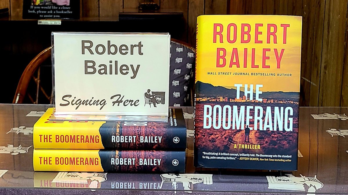 Alabama Booksmith (@albooksmith) on Twitter photo We're all set for <a href="/RBaileyBooks/">Robert Bailey</a> to stop by and sign THE BOOMERANG today at 5pm!
Event details and signed first editions (especially if you can't make it this afternoon!) available here: alabamabooksmith.com/events/robert-… We're all set for <a href="/RBaileyBooks/">Robert Bailey</a> to stop by and sign THE BOOMERANG today at 5pm!
Event details and signed first editions (especially if you can't make it this afternoon!) available here: alabamabooksmith.com/events/robert-…