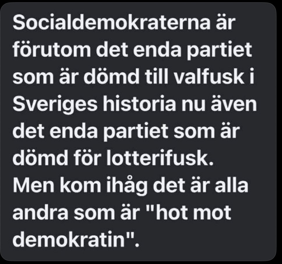 ↪️🅰️ℝℹ️/|/🅰️ (@carstr67) on Twitter photo <a href="/anderslindberg/">Anders Lindberg</a> Vore det inte mer än kul om du för EN enda gångs skull skrev ut ditt hat o missnöje över hur Sossarna har betett sig???
Du vågar inte det så klart .
Jag vill inget hellre än att se Magdalena flacka irriterat m ögonen o darra på läppen under jobbiga frågor av duktig journalist! <a href="/anderslindberg/">Anders Lindberg</a> Vore det inte mer än kul om du för EN enda gångs skull skrev ut ditt hat o missnöje över hur Sossarna har betett sig???
Du vågar inte det så klart .
Jag vill inget hellre än att se Magdalena flacka irriterat m ögonen o darra på läppen under jobbiga frågor av duktig journalist!