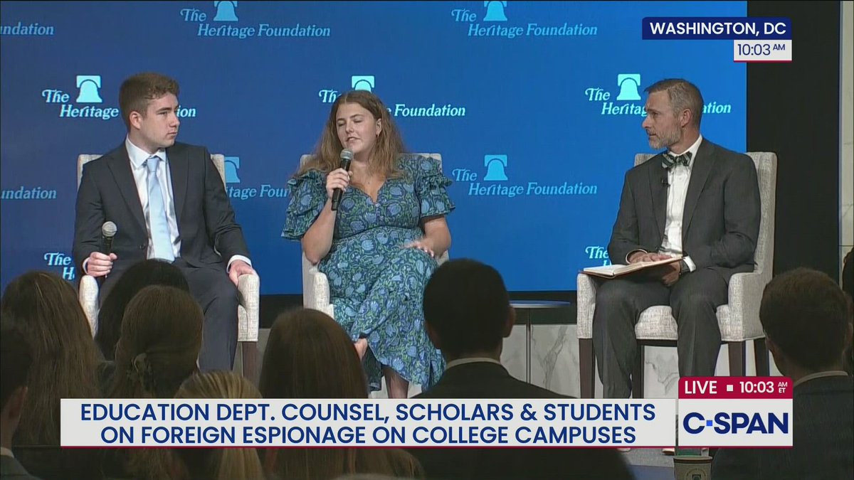 CSPAN (@cspan) on Twitter photo Conversation on Foreign Influence on College Campuses, <a href="/Heritage/">Heritage Foundation</a> hosts – LIVE at 10am ET on C-SPAN c-span.org/event/public-a… Conversation on Foreign Influence on College Campuses, <a href="/Heritage/">Heritage Foundation</a> hosts – LIVE at 10am ET on C-SPAN c-span.org/event/public-a…