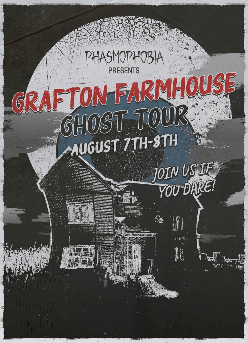 PlayPhasmo's tweet image. Get your first look at the reworked map as part of our Ghost Tour streams, taking place on Twitch August 7th - August 8th. Hosted by Kinetic Games Partners.

Details: kineticgames.co.uk/blog/phasmopho…