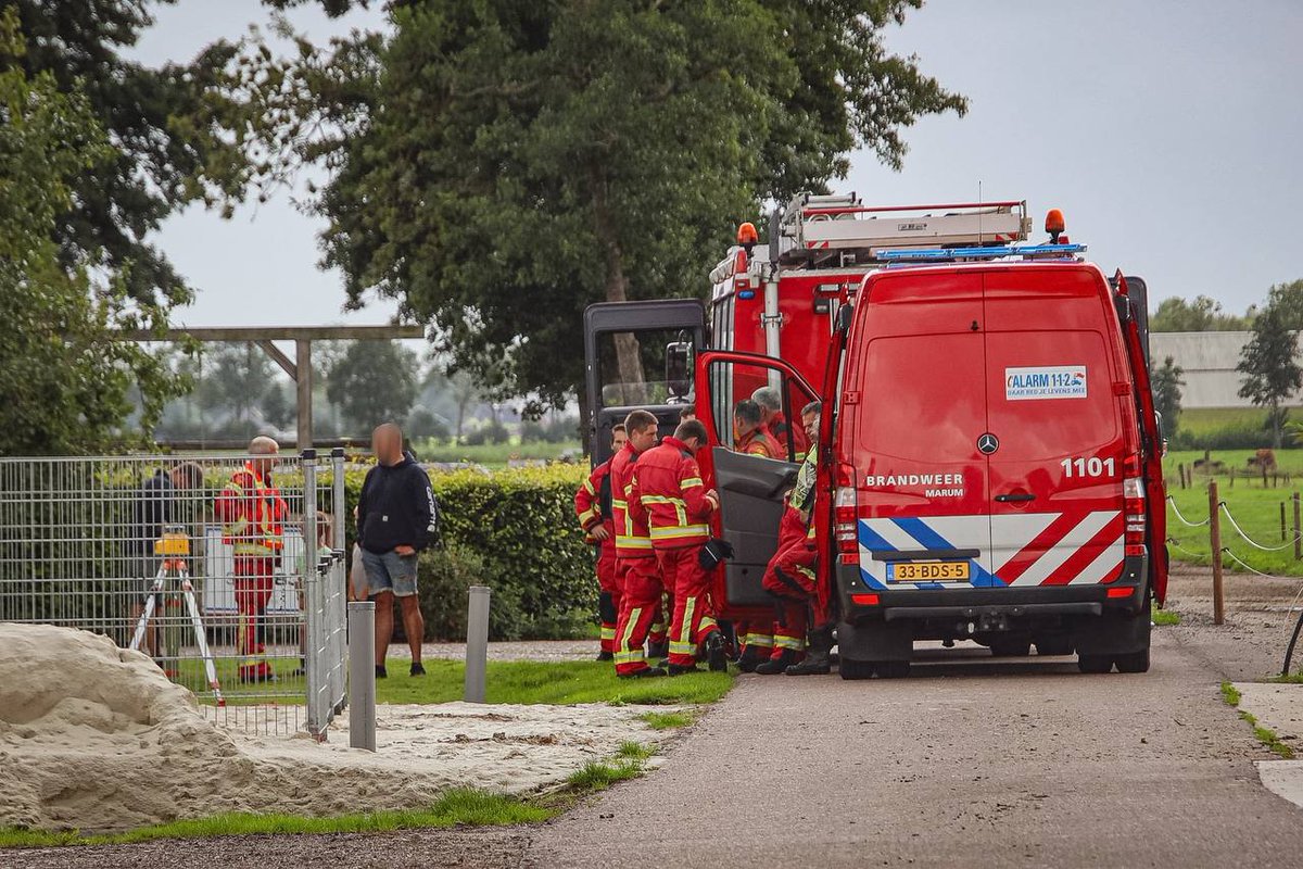 Gaslekkage aan de Boersree in Nuis