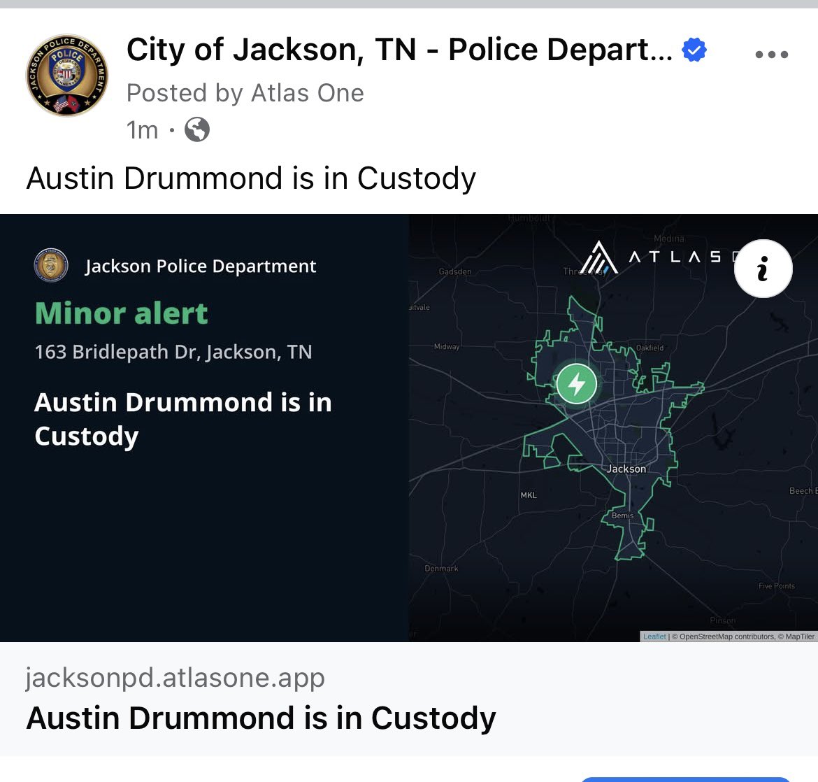 City of Jackson, TN - Police Department (@jacksontnpolice) on Twitter photo 