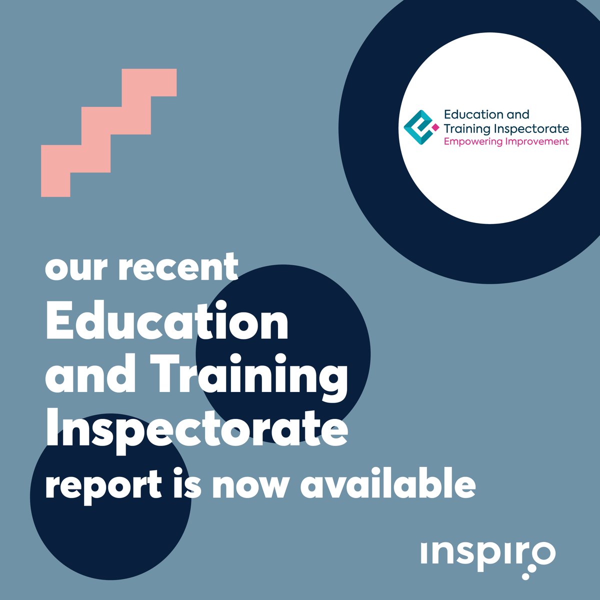 📣 We’re thrilled to share some fantastic news!

Following our recent inspection by the Education and Training Inspectorate (ETI), we’ve received excellent feedback on our provision across Northern Ireland, and we couldn’t be prouder. 🙌

View report here👉bit.ly/eti-re