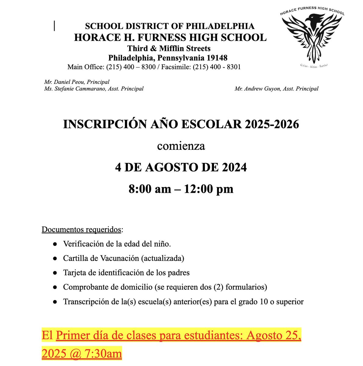 Horace Howard Furness High School tweet media