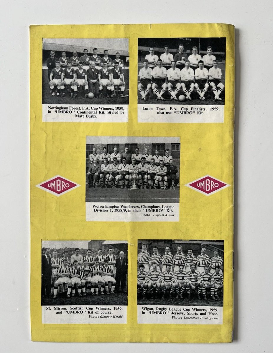 footnostalgia's tweet photo. For Sale - Vintage Rare Umbro Sportswear 1960 Catalogue https://t.co/mU6hY3FxTu #mufc #umbro #footballshirt https://t.co/lnczPndN5n