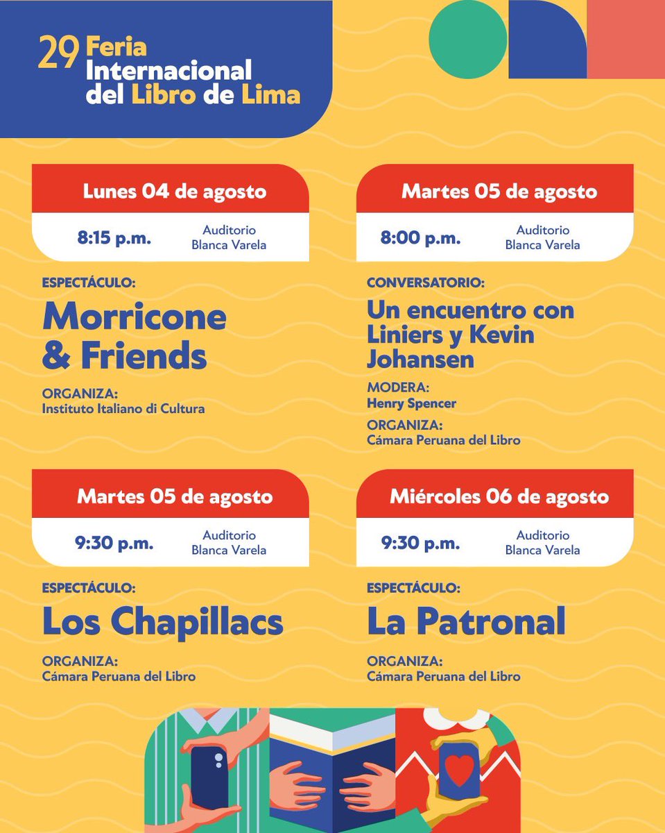 📚 ¡Aprovecha los últimos días de la FIL Lima 2025!
La emoción continúa con grandes estelares, sorpresas y experiencias para toda la familia.

🎟️ Entradas 👉 teleticket.com.pe/fil-lima-2025

💛 ¡Te esperamos con muchas sorpresas!
