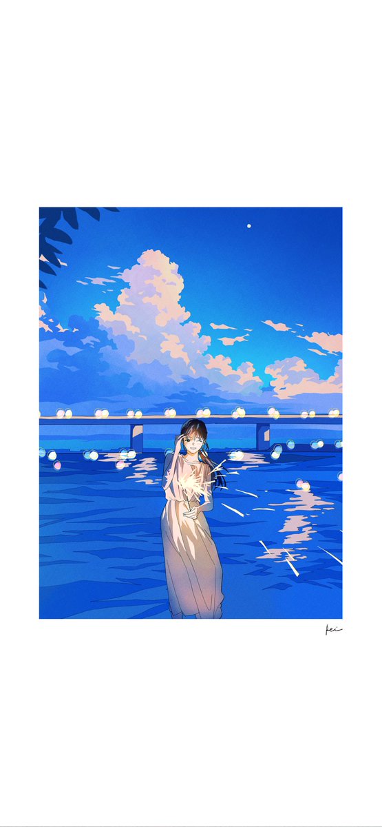 REKI KAGARI イラスト作品 Ukiyoe Spark XR A3+【光る美少女展2025】 | XART STORE