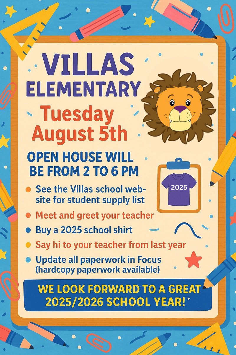🎉 TODAY IS THE DAY! 🎉
We’re so excited to welcome back our amazing students &amp; families for our Open House today from 2–6 PM!

Come meet your teachers, see your classrooms, &amp; get ready for a fantastic 25-26 school year. We can’t wait for another year of learning, growth, &amp; fun!