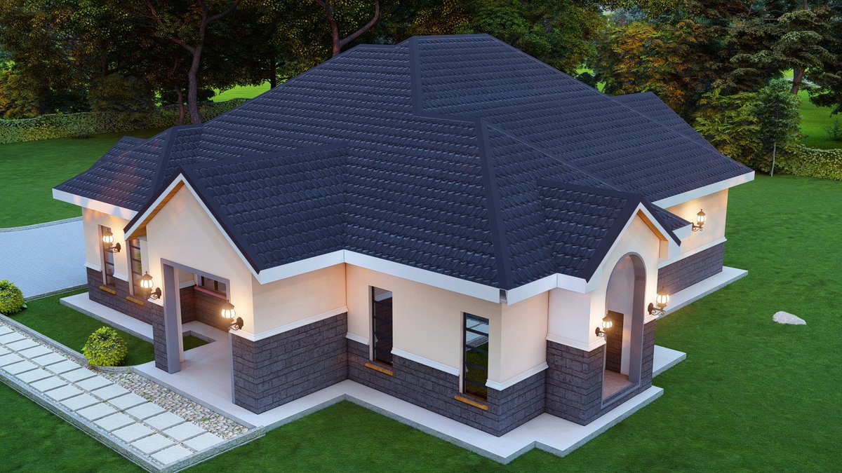 A design for 3BR  bungalow all bedrooms ensuite. I do Architecture and landscaping. Follow me to see more of my work and other updates. DM if interested.kindly repost.

Babu Owino Kasmuel Buruburu Quickmart Uasin Gishu Edwin Sifuna eCitizen Nithi Bridge Orengo Sesko Kindiki