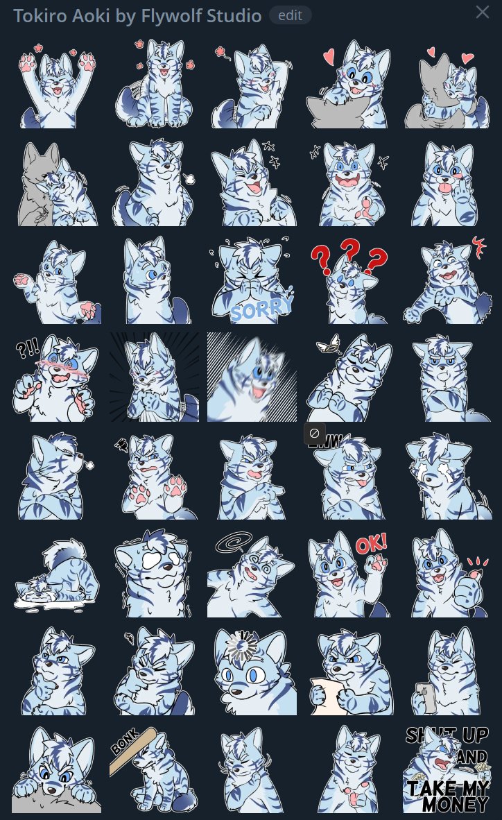 New telegram sticker pack! 
Add it to your collection: t.me/addstickers/To…

🎨 <a href="/FlywolfStudio2/">§ Flywolf Studio § 2.0</a>