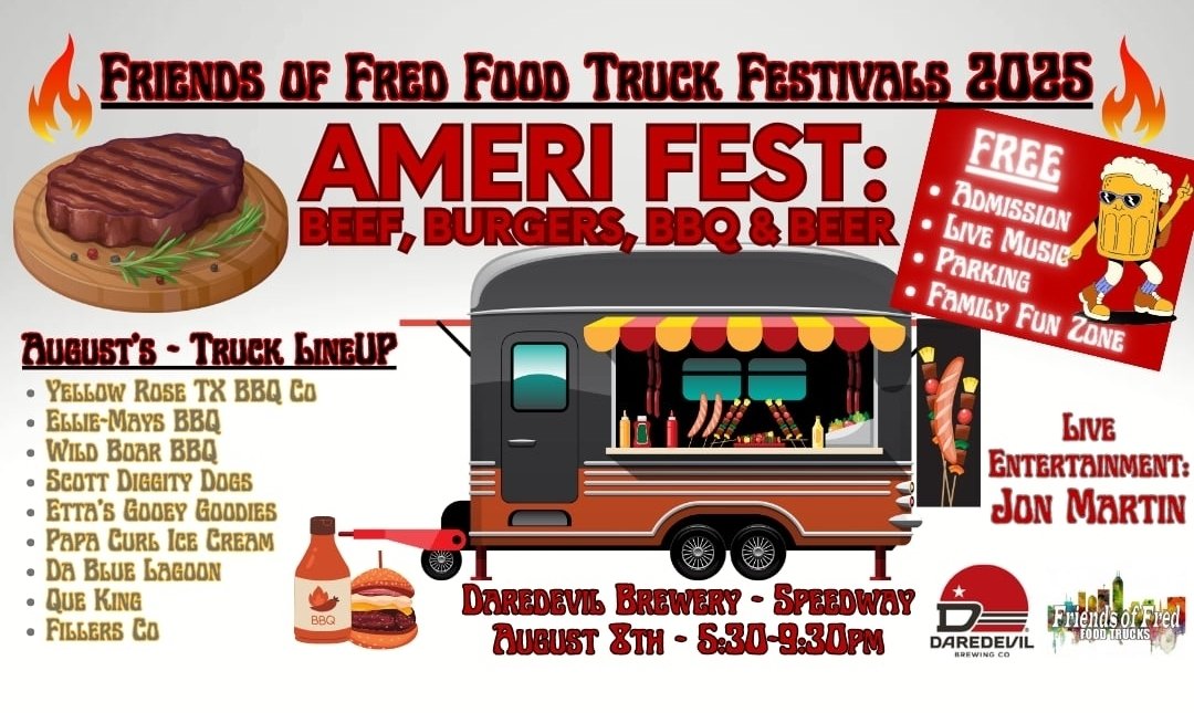 This Friday Night is Amerifest Food Truck Festival all ages &amp; Leashed Pet Friendly
