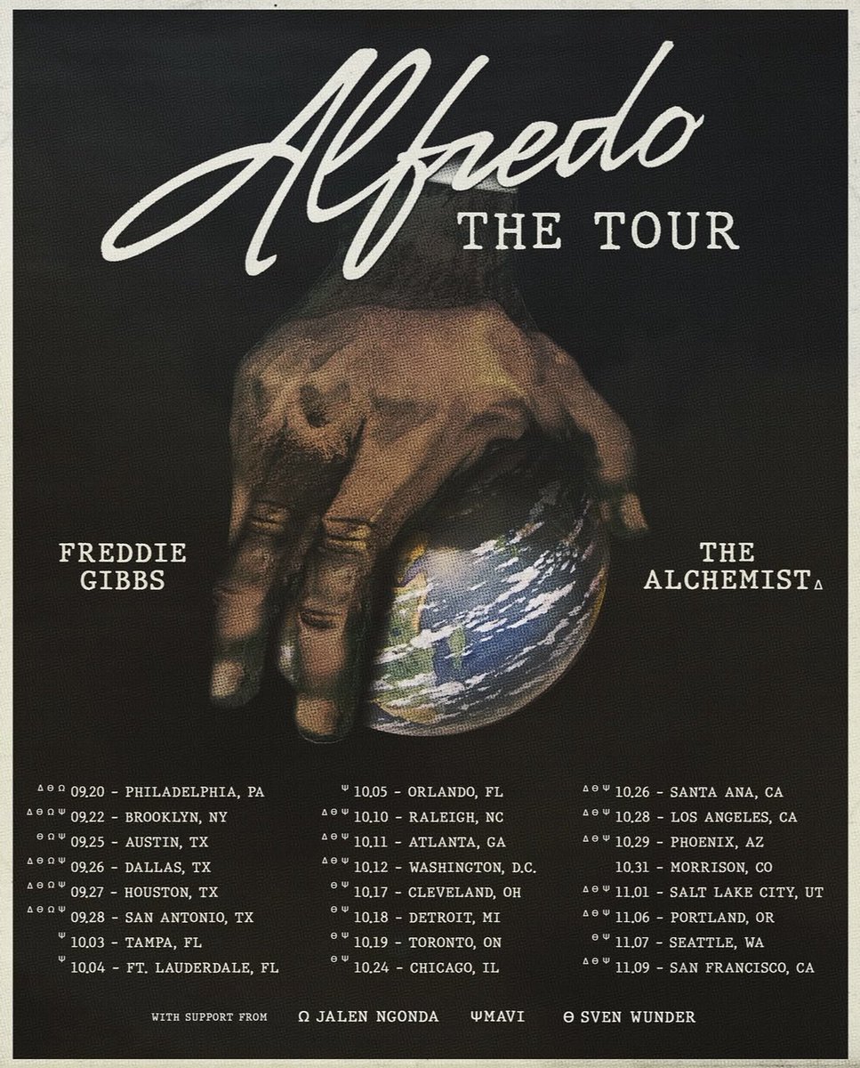 Freddie Gibbs &amp; The Alchemist have just announced a tour for Alfredo 2! 🍜