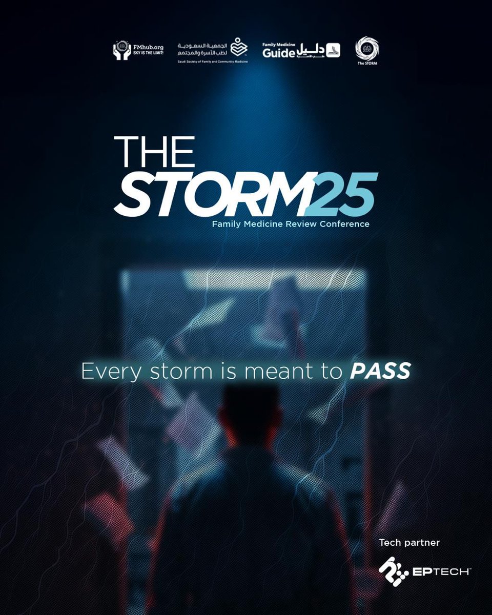 Fmhub_org's tweet image. 🌪️ The STORM is coming 🌪️

Prepare yourself with Multiple-choice questions and OSCE training at THE STORM 25 — the ultimate Family Medicine Review Conference.

⚡ Get ready to PASS the storm 🌩️

storm.daleelfm.com