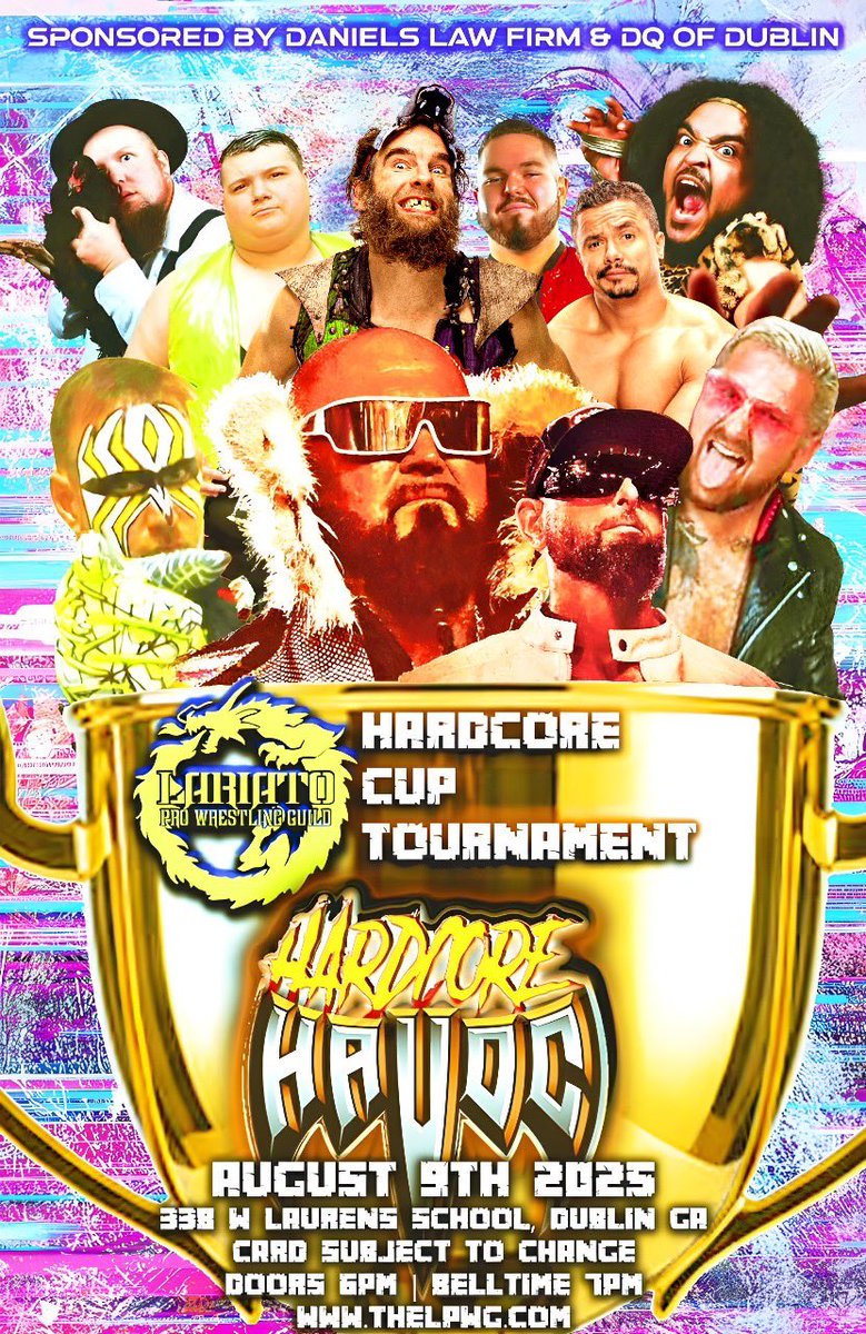 The Machine Gun (@machinegunka) on Twitter photo It’s a double shot #GoodBrothers runnin the show in Georgia <a href="/LariatoW/">Lariato Pro Wrestling</a>
First up, Friday in Americus,GA
Saturday in Dublin
Featuring Puerto Rican Star <a href="/wwc_pr/">World Wrestling Council</a> , Eddie Colon for tix thelpwg.com see you this weekend!
<a href="/Triller_TV/">TrillerTV</a> It’s a double shot #GoodBrothers runnin the show in Georgia <a href="/LariatoW/">Lariato Pro Wrestling</a>
First up, Friday in Americus,GA
Saturday in Dublin
Featuring Puerto Rican Star <a href="/wwc_pr/">World Wrestling Council</a> , Eddie Colon for tix thelpwg.com see you this weekend!
<a href="/Triller_TV/">TrillerTV</a>