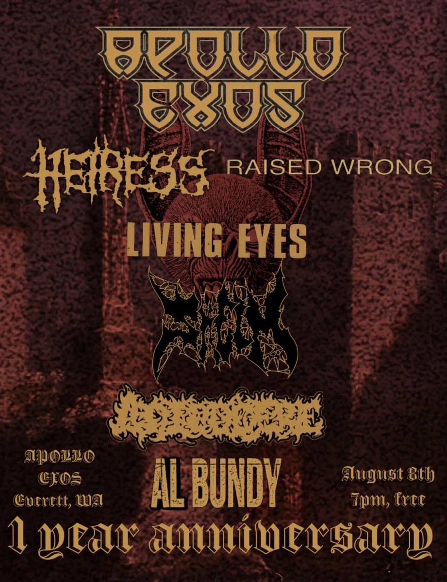 this friday in everett come mosh on a beer metal bro