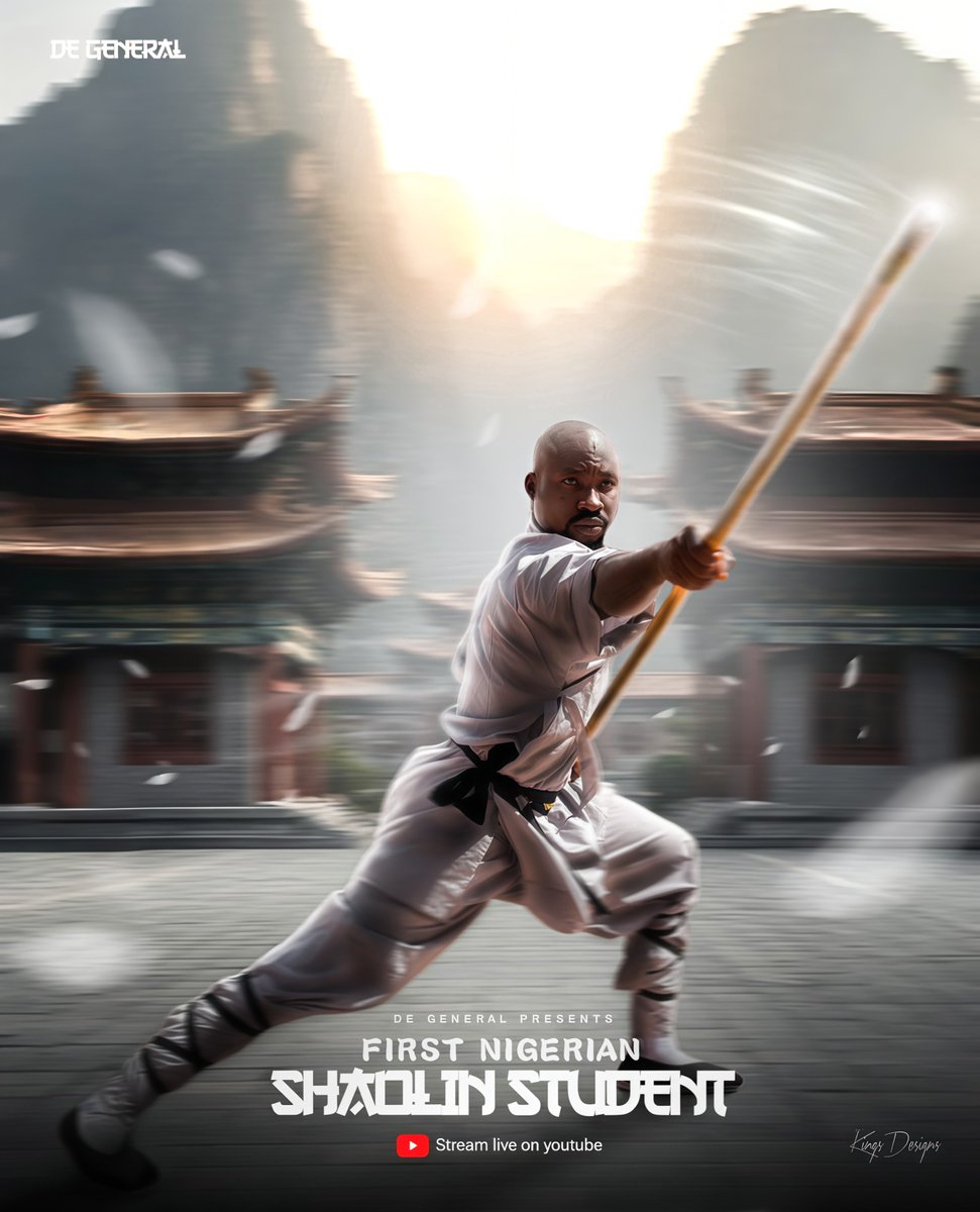Another one for the first Nigerian Shaolin student.
