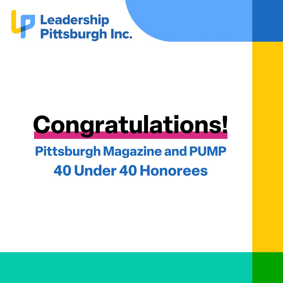 LPInc. congratulates this year’s <a href="/PittsburghMag/">Pittsburgh Magazine</a> and <a href="/PUMPpgh/">PUMP</a> 40 Under 40 honorees, which include many of our LPInc. Alumni! 

Check out the full 40 Under 40 list at loom.ly/Zlxbbc4