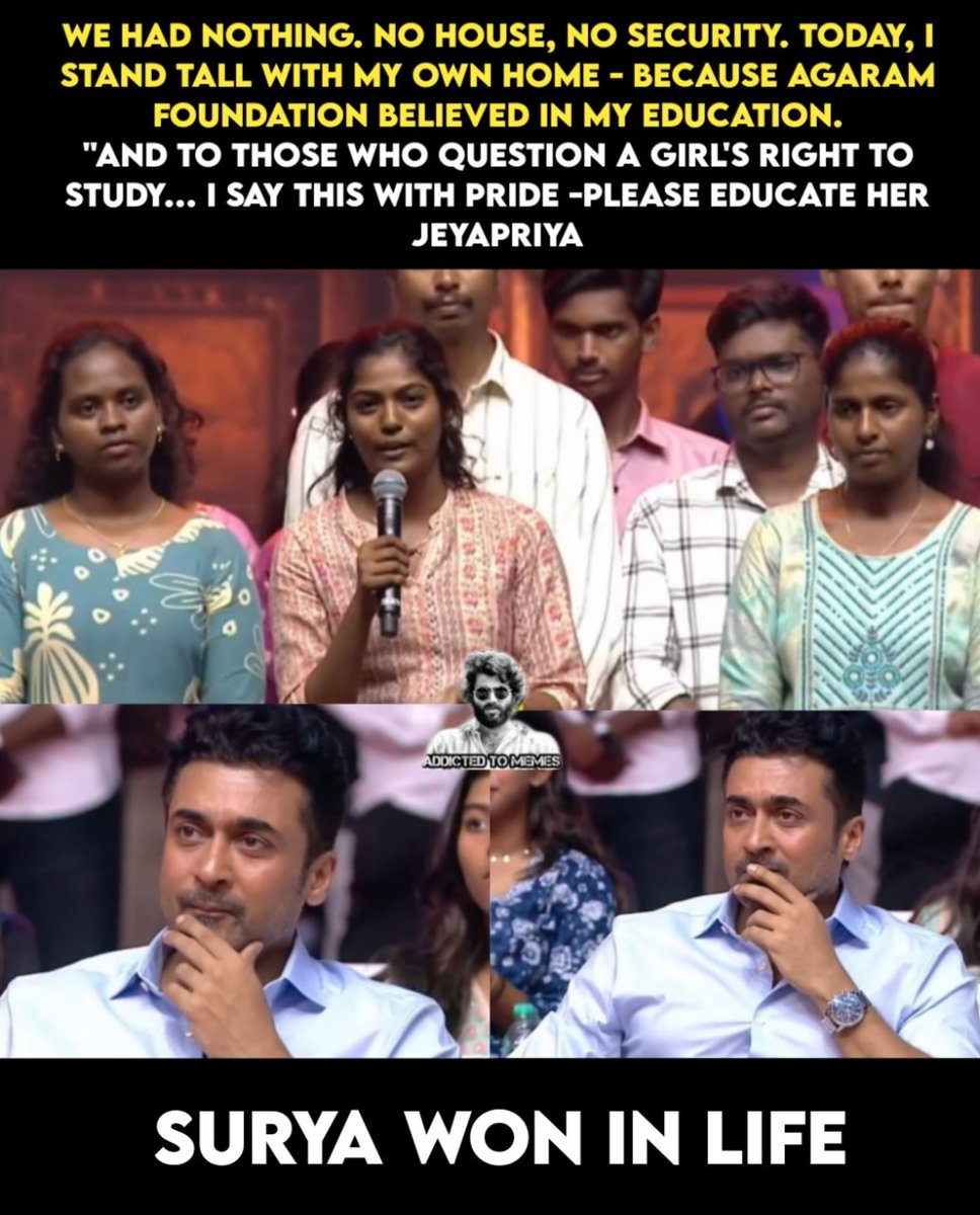 Her Story 🥺🥺😭😭😭
Surya Agaram Foundation Helped Many 🙏♥️

#Surya #AgaramFoundation