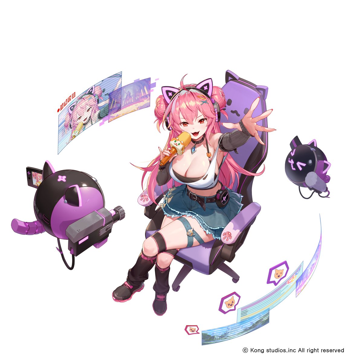 가디언테일즈 &lt;스트리머 루리&gt; 일러스트 작업했습니다.  #GuardianTales #ガーディアンテイルズ #ガデテル #가디언테일즈 #守望傳說 #坎公骑冠剑