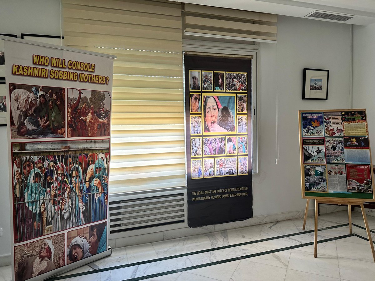 Pakistan Embassy Tunisia (@pakintunisia) on Twitter photo #Youm_e_Istehsal_e_Kashmir was observed <a href="/PakinTunisia/">Pakistan Embassy Tunisia</a>
Pictorial exhibition on atrocities in 🇮🇳 illegally occupied J & K was organized.
- Civil society & Tunisian students were briefed on salience of the day.
-1 documentary was played.
<a href="/ForeignOfficePk/">Ministry of Foreign Affairs - Pakistan</a>
#KashmiriLivesMatter #Youm_e_Istehsal_e_Kashmir was observed <a href="/PakinTunisia/">Pakistan Embassy Tunisia</a>
Pictorial exhibition on atrocities in 🇮🇳 illegally occupied J & K was organized.
- Civil society & Tunisian students were briefed on salience of the day.
-1 documentary was played.
<a href="/ForeignOfficePk/">Ministry of Foreign Affairs - Pakistan</a>
#KashmiriLivesMatter