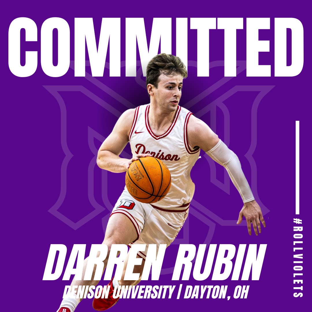 🚨 Another One ::DJ Khaled Voice:: 🚨

Darren Rubin is a Certified Bucket Getter from  Ohio. After leading Denison to one of their best seasons in program history, he is bringing his talents to NY! Highlights in 🧵!

Welcome Darren!

#RollViolets