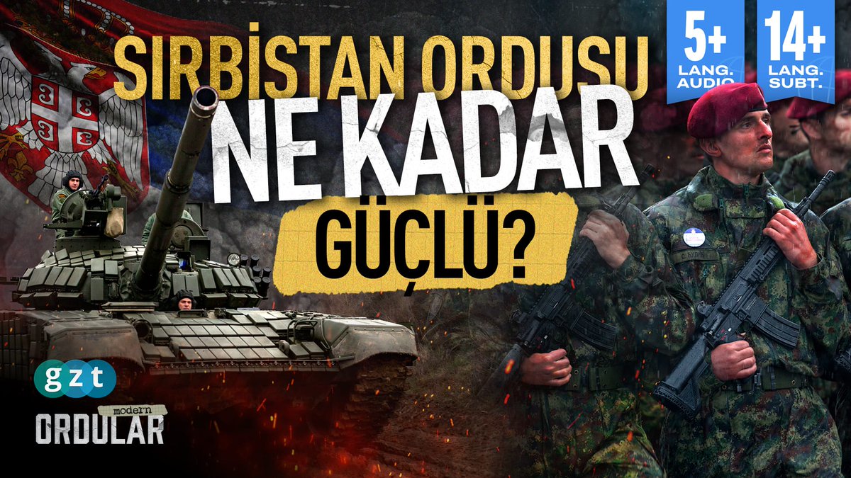 🔴Kimden ne alıyor, ne üretiyor? Sırbistan ordusu hakkında her şey 

GZT Özel İçerik Editörü <a href="/sinan_bakioglu/">sinan</a> Sırbistan ordusunu anlattı. GZT Balkan Editörü <a href="/Gul_Kayhan/">Kayhan Gül</a>  katkılarıyla şekillendi

🔗youtu.be/AdnQ2rt5bgA