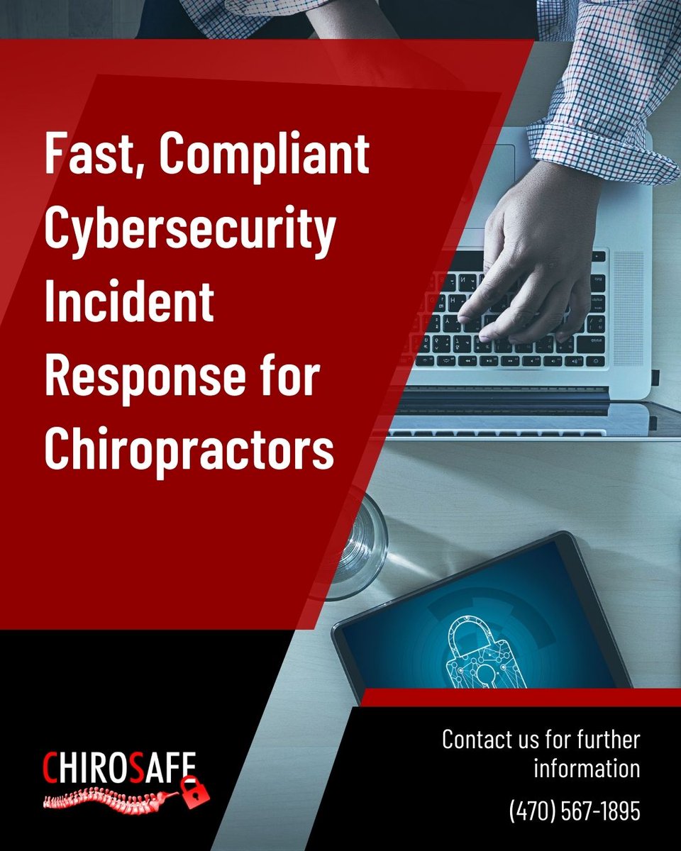 ChiroSafe's tweet image. Our Cybersecurity Incident Response service provides professional forensic IT investigation tailored for healthcare practices. We detect, contain, and help recover from the breach while maintaining HIPAA HITECH compliance.

(470) 567-1895
tinyurl.com/2mawt2c7