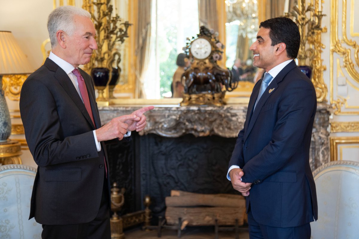 I appreciated the opportunity to talk with Ambassador Al-Raqbani about his work to-date, including UAE's investment in AI and data centers in France in coordination with U.S. companies, as well as plans to build on the success of the Abraham Accords as we approach the fifth