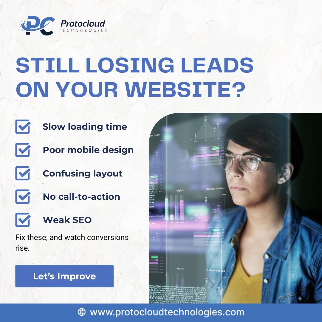 Your Website Might Be Costing You Clients!
.
.
Don’t let a bad website hurt your business.
Let’s turn your site into a lead magnet.

#WebsiteDesign #BusinessGrowth #WebsiteAudit #WebDevelopment #DigitalMarketing #WebsiteFix #ConversionOptimization #GetMoreLeads #Followers
